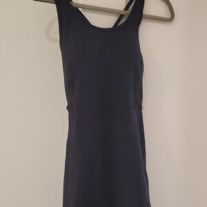 Black Athleisure Tennis Dress